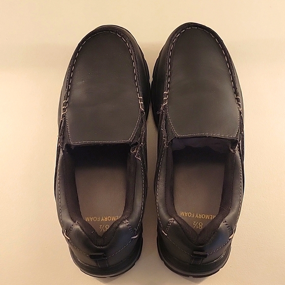 2 for $10. Men's Faded Glory Memory Foam Black Loafers, Size 8.5. EUC - Picture 5 of 7